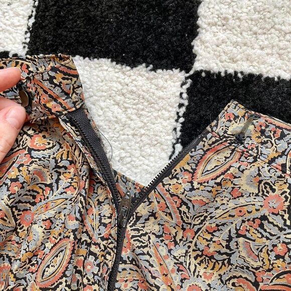 Vintage 80s Paisley Skirt One Of A Kind - Picture 2 of 4